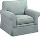 Braxton Culler Customizable Benton Casual Skirted Chair with Rolled Arms-1