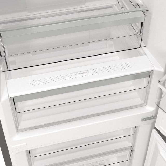Smeg 24" 12.5 Cu. Ft. Fingerprint-Proof Stainless Steel Counter Depth Bottom Freezer Refrigerator-6