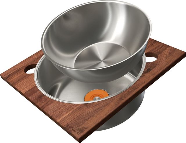 The Galley® American Black Walnut Dual Tier Wash & Serve Set-0