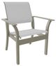 Telescope Casual Leeward Abalone/Storm Fabric/Polymer Outdoor MGP Sling Stacking Cafe Chair-0