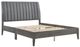 Homelegance® Dade Gray Queen Upholstered Panel Bed-3