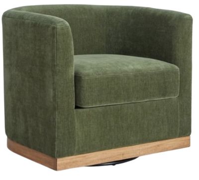 Signature Design by Ashley Jersonlow Forest Green Swivel Chair