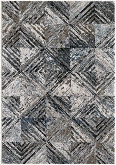 KAS Rugs Landscapes Blue/Ivory Dimensions 5'x8' Area Rug-0