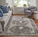 Feizy 39LJF Kano Ivory/Charcoal 5'x8' Area Rug-5