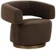 TOV Furniture River Chocolate Brown Swivel Accent Chair-0