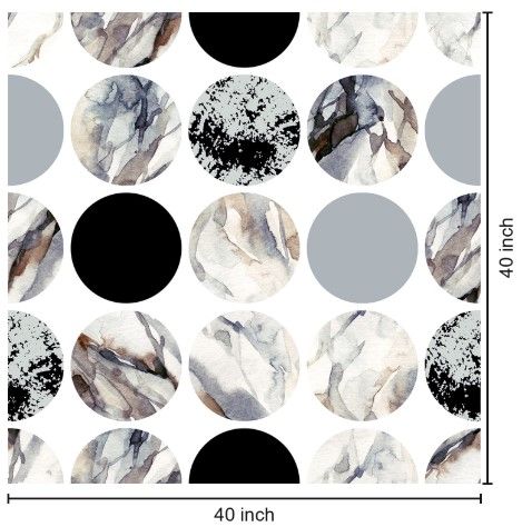 Classy Living Marbled Monochrome Dot Medley Wall Art-2