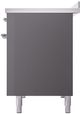 Ilve® Nostalgie II Noblesse 48'' Graphite Matte Pro Style Induction Range with Copper Trim-3