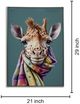 Classy Living Untamed Giraffe Colorful Scarf Wall Art-2
