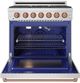 Thor Kitchen® Gordon Ramsay 36" Stainless Steel/Rose Gold Freestanding Pro Style Gas Range-1