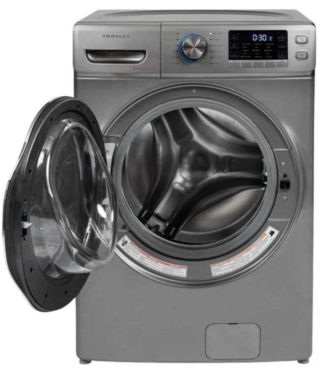 Crosley® 4.5 Cu. Ft. Dark Silver Front Load Washer -1