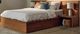 EQ3 Boom Walnut King Panel Storage Bed with Extensions and Nightstands-4