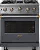 Viking® 5 Series 30" Cast Black Pro Style Natural Gas Range-3