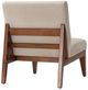Olliix by Madison Park Cream Kari Slant Back Wood Accent Chair-2