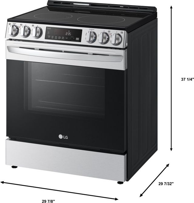 LG 30" PrintProof™ Stainless Steel Slide In Electric Range-11