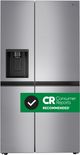 LG 36 in. 27.2 Cu. Ft. Stainless Steel Look Side-by-Side Refrigerator-1