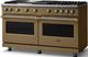 Viking® 5 Series 60" Golden Hour Pro Style Gas (LP) Range with Brushed Brass Trim-2