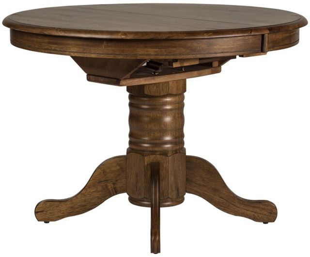 Liberty Furniture Carolina Crossing 3-Piece Antique Honey Round Dining Set-2