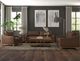 International Furniture Direct Olivo Brown Upholstered Sofa-1