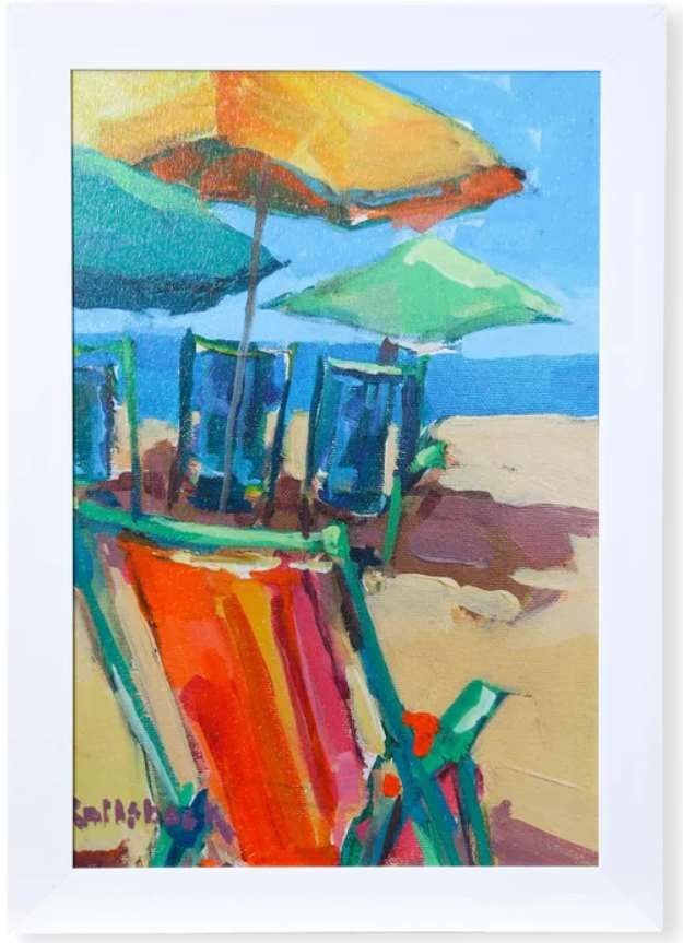 StyleCraft Beach Days Blue/Green/Red/Yellow/White Wall Art-0