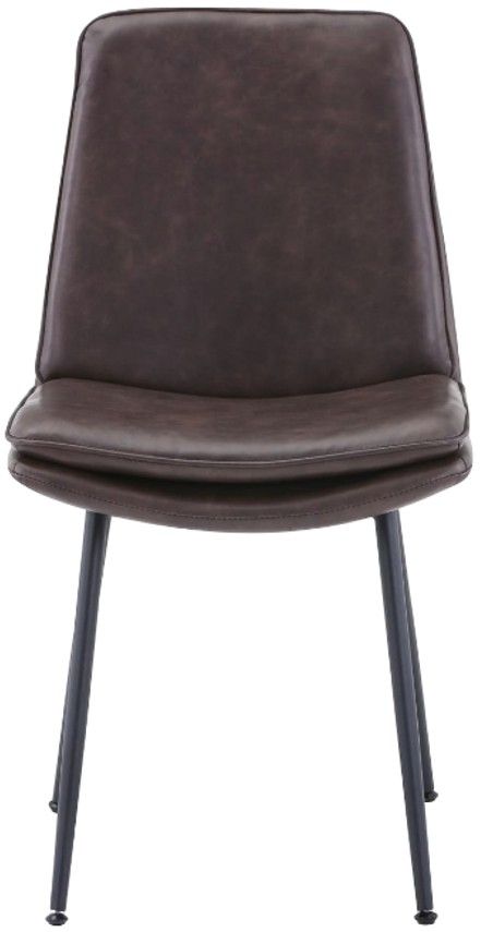 Jofran Inc. Prelude Draper Brown Upholstered Dining Side Chair-2