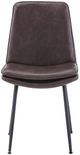 Jofran Inc. Prelude Draper Brown Upholstered Dining Side Chair-2