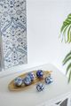 A & B Home 6-Piece Blue/White Aline Decorative Orbs Set-3