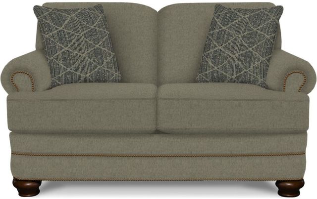 Creek Side Customs Customizable Reed Loveseat with Nailhead Trim-4