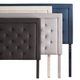 Malouf® Structures™ Stone Queen Rectangle Diamond Tufted Upholstered Headboard-1