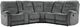 Parker House® Cooper 6-Piece Shadow Gray Manual Reclining L-Shape Sectional-0
