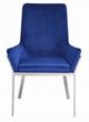 ACME Furniture Cambrie 2-Piece Blue/Mirrored Silver Side Chair Set-1