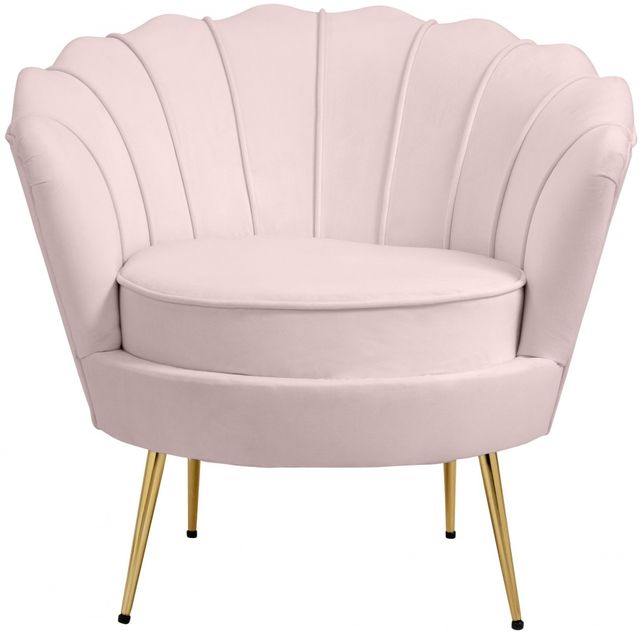 Meridian Furniture Gardenia Pink Velvet Chair-0