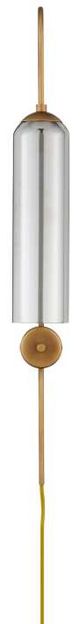 Currey & Company Severn Antique Brass/Smoke Wall Sconce-2
