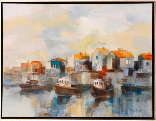 Stylecraft Black Sea Harbor Wall Art-0