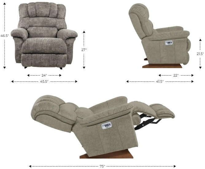 La-Z-Boy® Randell Espresso Power Rocker Recliner with Headrest and