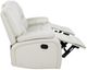Coaster® Camila White Upholstered Motion Reclining Sofa-5