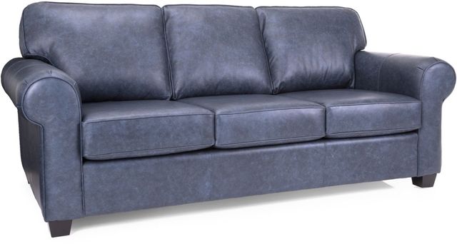 Decor-Rest® Furniture LTD 3179 Blue Leather Sofa Sleeper-0