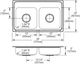 Elkay Lustertone® Classic Lustrous Satin 29" x 18" x 5" 4-Hole Equal Double Bowl Drop-In ADA Sink-1