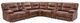 American Wholesale Furniture Morrocco 7-Piece Light Brown Curved Power Reclining Sectional-0