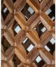 A & B Home 40" Brown Round Dining Table with Carved Jali Based-4