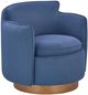 Forty West Archie Blue Swivel Chair-0