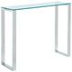 Inspire™ Zevon Glass Top Console/Desk with Silver Base-0