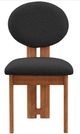 Meridian Furniture Napa Black/Walnut Boucle Upholstered Dining Chair-1