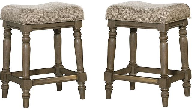 Intercon Balboa Park Brown/Roasted Oak Backless Stool-3