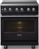 Viking® 5 Series 30" Onyx Pro Style Induction Range with Polished Chrome Trim-4