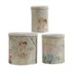 A & B Home 3-Piece Nickel Decorative Tin Box Set-0