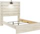 Signature Design by Ashley® Cambeck 3-Piece Whitewash Full Panel Bed Set-1