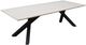 Nest Home Collections Julian Bleached White Rectangular Dining Table with Iron Base-0