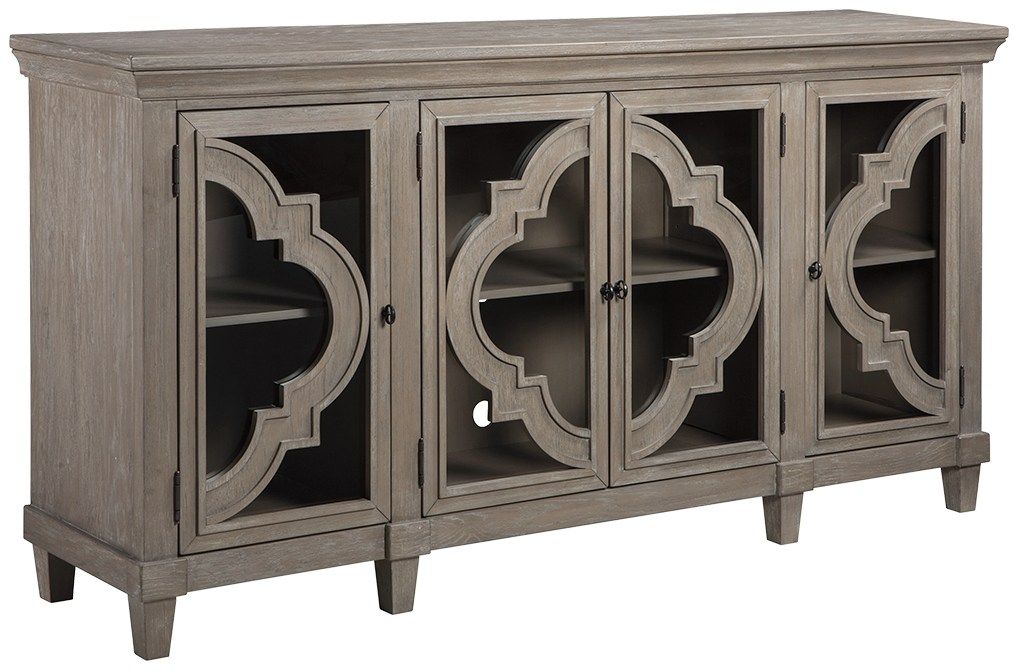 Signature Design by Ashley® Fossil Ridge Gray Accent Cabinet