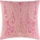 Surya Boteh Bright Pink 20"x20" Toss Pillow with Polyester Insert-0