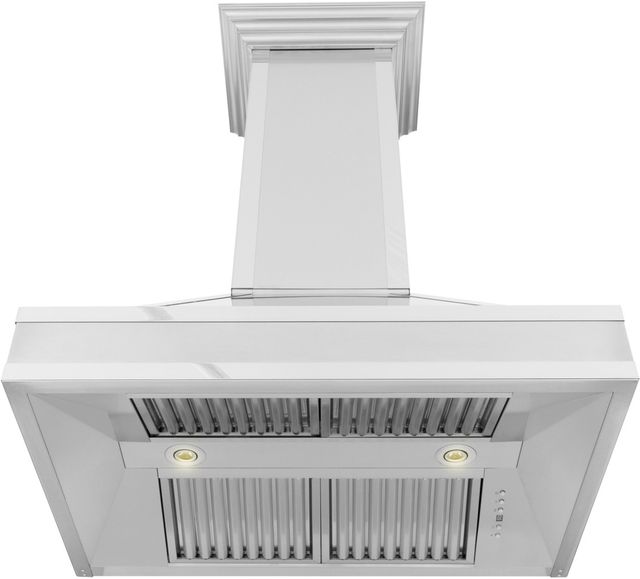 ZLINE 30" Satin Stainless Steel Mirror Wall Mounted Range Hood-3